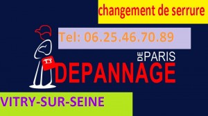 Changement de serrure Vitry-Sur-Seine 94  – Tel : 09.72.59.79.94 Val De Marne 94400